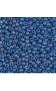 Miyuki rocailles Perlen 8/0 - Matte transparent capri blue ab 8-149FR